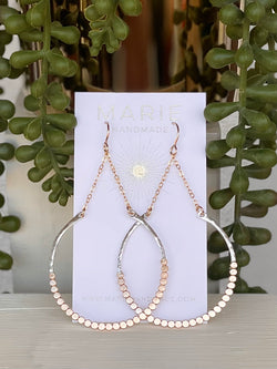 Moriah Beaded Hoops