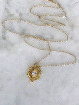 Crystal Sunburst Necklace