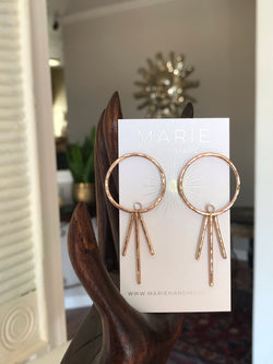 Leah Bezel Studs