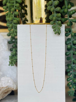 Mixed Metal Beaded Chain