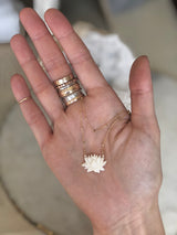 Lila Lotus Necklace
