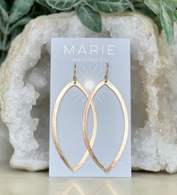 Simplistic Leaf Drop Earrings