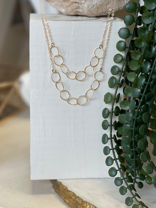 Audrey Double Chain Necklace