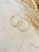 Mallory Pearl Hoops